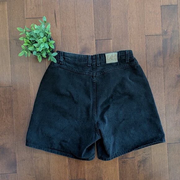 LEE BLACK WASH VINTAGE BAGGY DENIM SHORTS - Picture 1 of 5